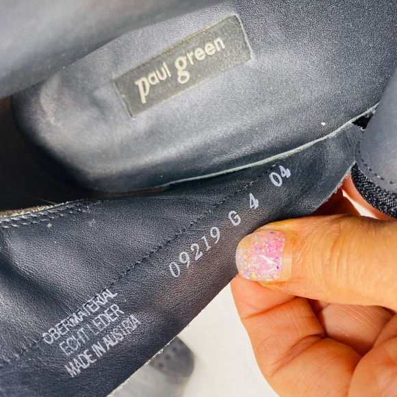 Paul Green grey distressed suede ankle booties - Picture 7 of 8